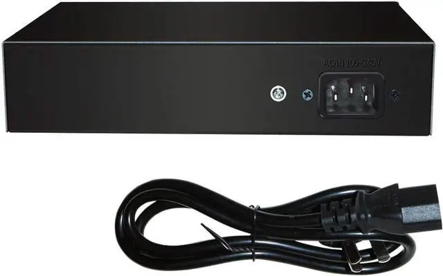 Alt view image 7 of 7 - BONAEVER 10-Port PoE Switch Gigabit Ethernet 2 Port Uplink 802.3AT/AF 120W Cat5 Unmanaged Metal Smart Desktop Network Power Over Ethernet Injector