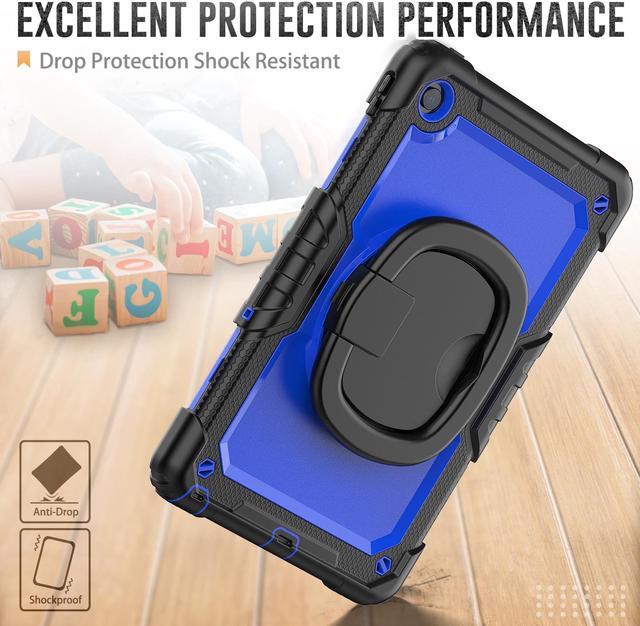 Alt view image 3 of 7 - BONAEVER For Lenovo Tab M10 Plus 3rd Gen 10.6 inch Case Model TB-125FU/TB-128FU/TB-128XU with Screen Protector Drop-Proof Protection Case with 360° Rotating Stand & Shoulder Strap & Pen Holder