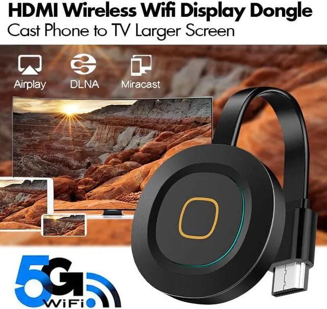 Alt view image 4 of 7 - BONAEVER Wireless HDMI Display Dongle 5G+2.4GHz 4K Ultra HD WiFi Adapter Standreaming Video Receiver Compatible with iPhone/iPad/iOS/ Android/PC/ /Windows/Mac OS to HDTV/Monitor/Projector