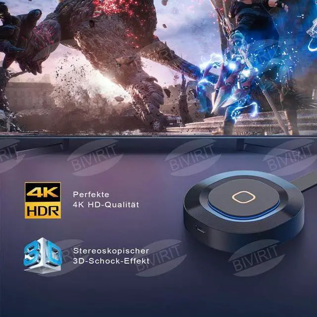 Alt view image 5 of 7 - BONAEVER Wireless HDMI Display Dongle 5G+2.4GHz 4K Ultra HD WiFi Adapter Standreaming Video Receiver Compatible with iPhone/iPad/iOS/ Android/PC/ /Windows/Mac OS to HDTV/Monitor/Projector