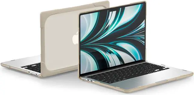 Alt view image 7 of 7 - BONAEVER Hard Shell Case for MacBook Air 13.6 inch 2022 2023 2024 2025 Release A3240 M4 A3113 M3 A2681 M2 with M2 Chip & Touch ID Protective Cover with Fold Stand and s & Transparent Keyboard Cover