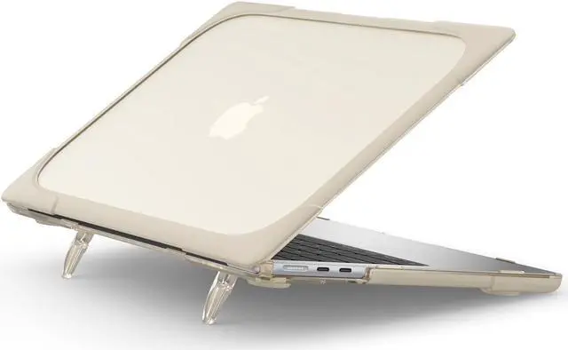Alt view image 3 of 7 - BONAEVER Hard Shell Case for MacBook Air 13.6 inch 2022 2023 2024 2025 Release A3240 M4 A3113 M3 A2681 M2 with M2 Chip & Touch ID Protective Cover with Fold Stand and s & Transparent Keyboard Cover