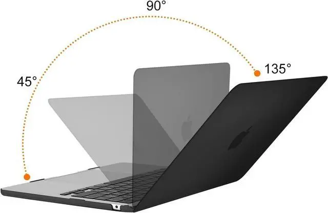 Alt view image 4 of 7 - BONAEVER Compatible with MacBook Air 13.6 inch Case 2022 Release A2681 M2 Chip with Liquid Retina Display & Touch ID Protective Plastic Hard Shell Case & Transparent Keyboard Cover
