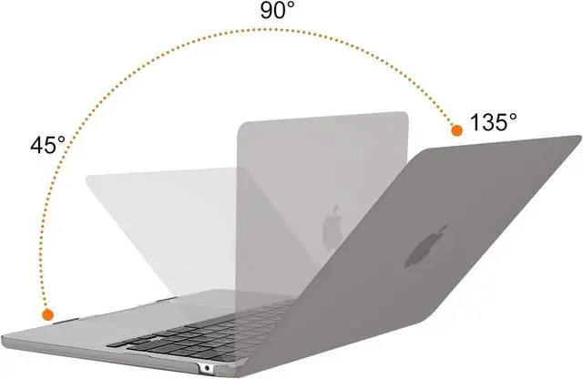 Alt view image 3 of 6 - BONAEVER Compatible with MacBook Air 13.6 inch Case 2022 Release A2681 M2 Chip with Liquid Retina Display & Touch ID Protective Plastic Hard Shell Case & Transparent Keyboard Cover Gray