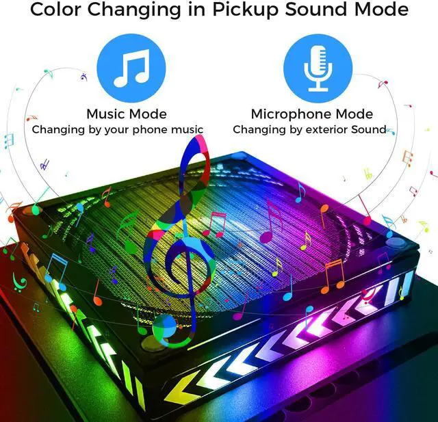 Alt view image 6 of 7 - BONAEVER Cooling Fan Compatible with Xbox Series X - Fan Cooler Sy Standem for Xbox Series X with 400+ RGB Light Effects Du Stand-proof Low Noise Top Fan APP Remote Control for Series X Accessories