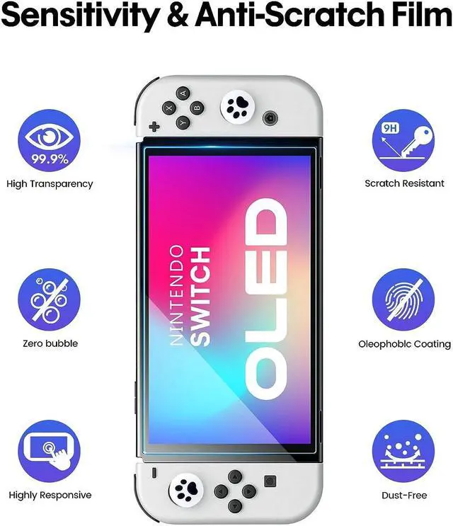 Alt view image 5 of 7 - BONAEVER Playstand for Nintendo Switch Portable Foldable Magnetic Stand for Nintendo Switch/Steam Deck/Phone 3 in 1 Accessories Kit with Stand 2pcs Switch OLED Screen Protectors & 2pcs Wheel Grip Caps