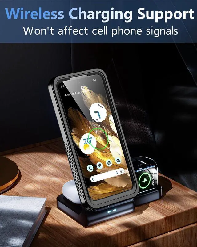 Alt view image 6 of 7 - BONAEVER for Google Pixel 8 Pro Case Waterproof Pixel 8 Pro Case with Built-in Screen&Camera Protector360° Protection Du Standproof Shockproof Anti-Scratch Case for Pixel 8 Pro 6.7" -Black