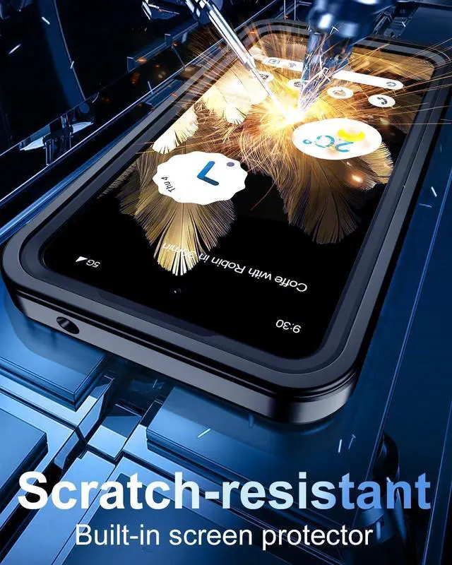Alt view image 4 of 7 - BONAEVER for Google Pixel 8 Pro Case Waterproof Pixel 8 Pro Case with Built-in Screen&Camera Protector360° Protection Du Standproof Shockproof Anti-Scratch Case for Pixel 8 Pro 6.7" -Black