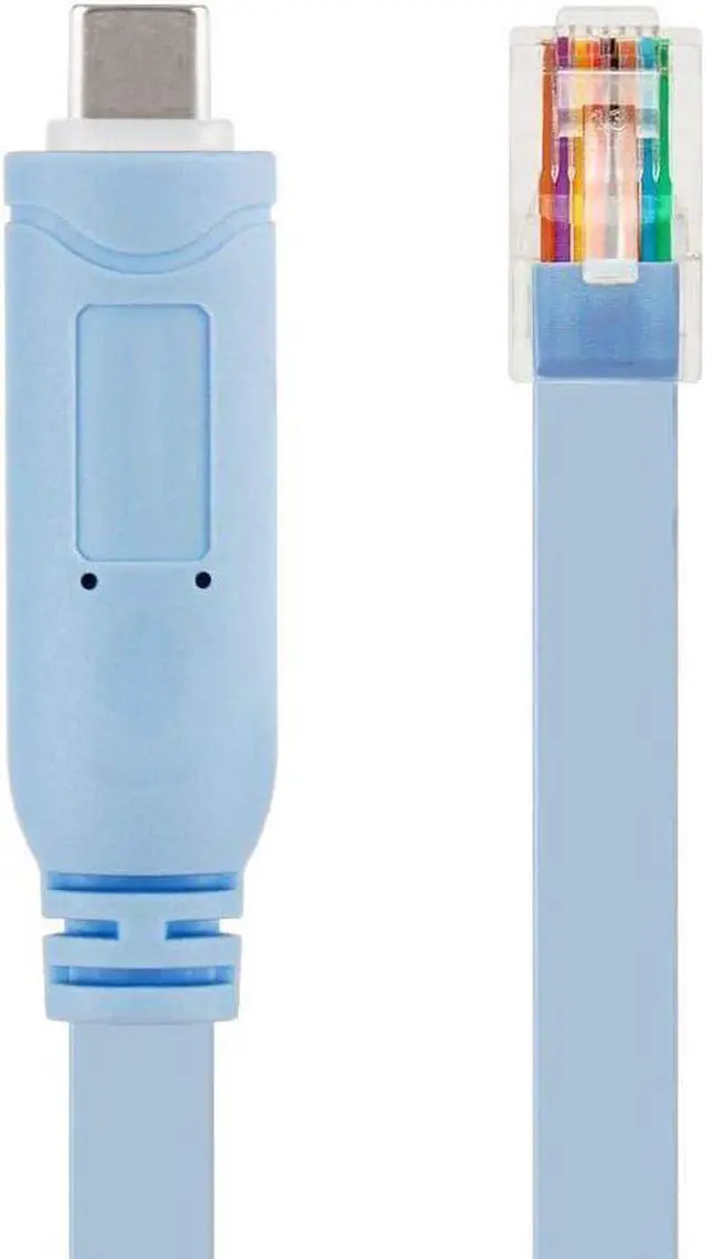 Main image of BONAEVER USB-C Cisco Console Cable 6ft USB Type C to RJ45 Serial Adapter Essential Accessory of Cisco NETGEAR Ubiquity LINKSYS TP-Link Routers/Switches for Laptops
