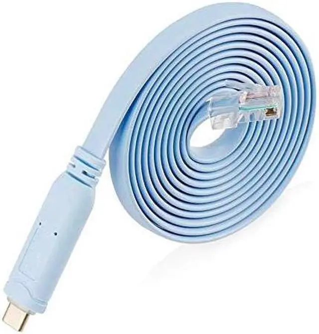 Alt view image 7 of 7 - BONAEVER USB-C Cisco Console Cable 6ft USB Type C to RJ45 Serial Adapter Essential Accessory of Cisco NETGEAR Ubiquity LINKSYS TP-Link Routers/Switches for Laptops