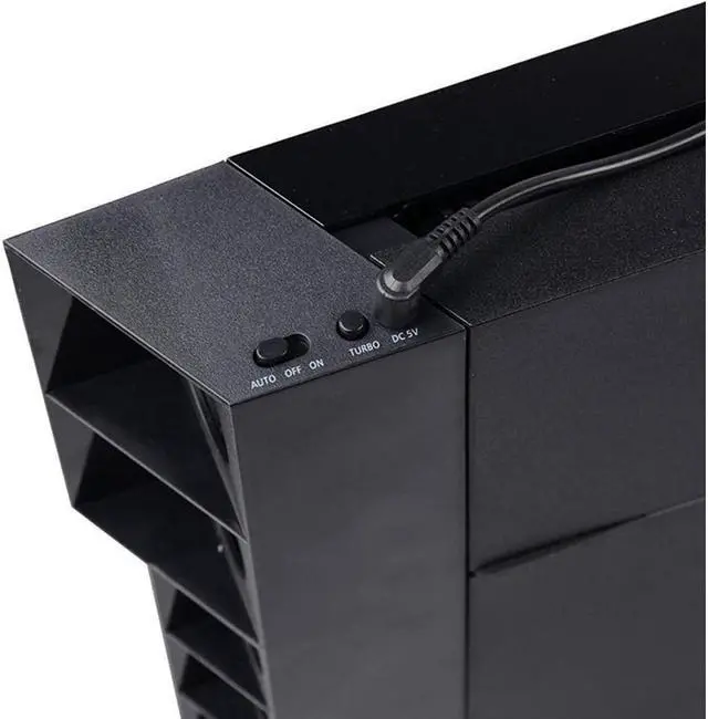 Alt view image 7 of 7 - BONAEVER Cooling Fan Cooler Fit for PS4 USB External Super Turbo Temperature Cooling Fan With 5 Turbo Fans USB Cable Compatible With Sony Play Station 4 Gaming Console