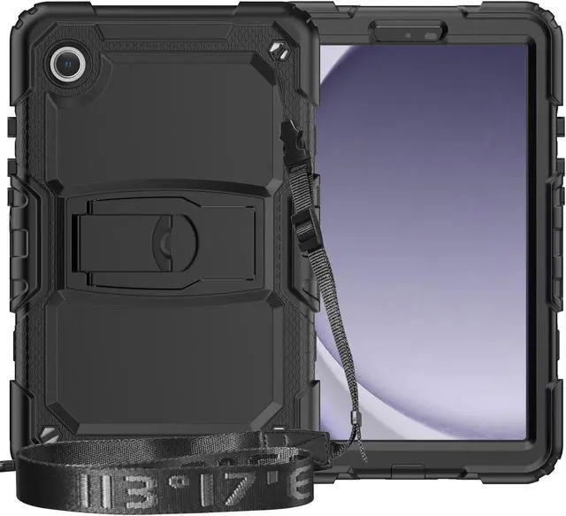 Alt view image 7 of 7 - BONAEVER Case for Samsung Galaxy Tab A9 8.7 inch 2023 Model SM-X110/X115/X117 with 360° Rotating Stand and Strap & Shoulder Strap Protective Cover for Galaxy Tab A9 8.7"