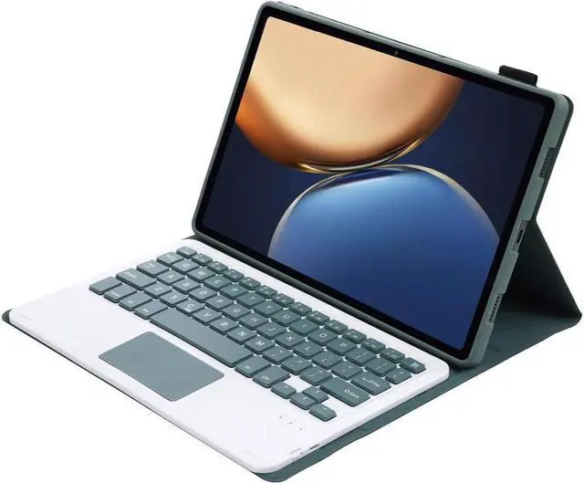 Alt view image 3 of 4 - BONAEVER Touchpad Keyboard Case for Lenovo Tab M11 11 inch 2024 TB330FU TB331FC Bluetooth Trackpad Keyboard Cover with Pencil Holder for Lenovo Xiaoxin Pad 11 Inch 2024 Dark Green