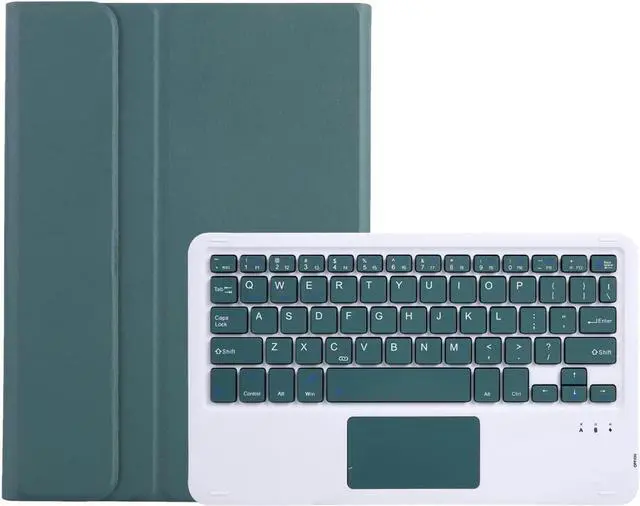 Alt view image 4 of 4 - BONAEVER Touchpad Keyboard Case for Lenovo Tab M11 11 inch 2024 TB330FU TB331FC Bluetooth Trackpad Keyboard Cover with Pencil Holder for Lenovo Xiaoxin Pad 11 Inch 2024 Dark Green