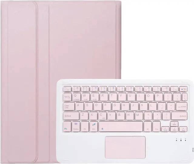 Alt view image 5 of 5 - BONAEVER Touchpad Keyboard Case for Lenovo Tab M11 11 inch 2024 TB330FU TB331FC Bluetooth Trackpad Keyboard Cover with Pencil Holder for Lenovo Xiaoxin Pad 11 Inch 2024 Pink