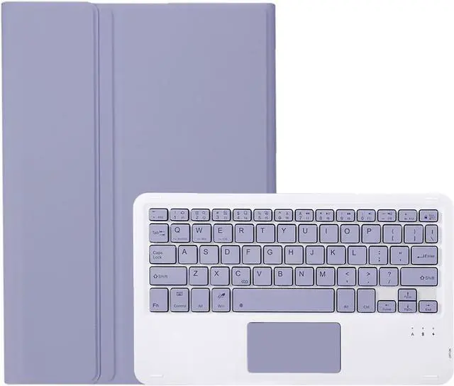 Alt view image 4 of 4 - BONAEVER Touchpad Keyboard Case for Lenovo Tab M11 11 inch 2024 TB330FU TB331FC Bluetooth Trackpad Keyboard Cover with Pencil Holder for Lenovo Xiaoxin Pad 11 Inch 2024 Purple