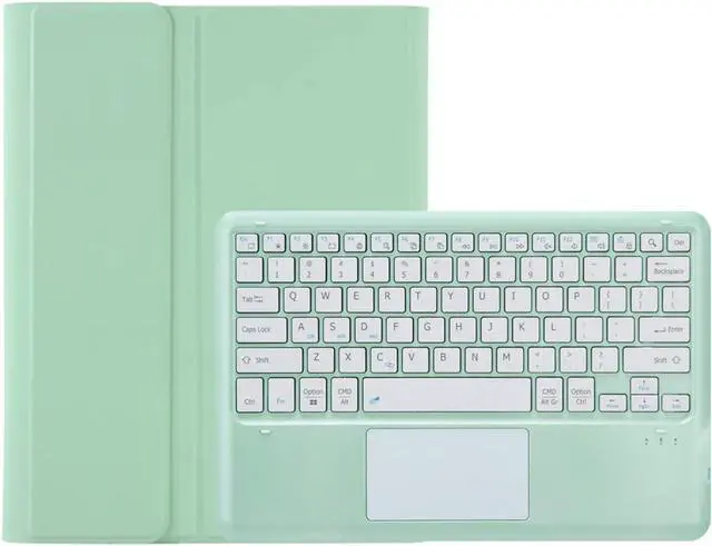 Alt view image 4 of 5 - BONAEVER Touchpad Keyboard Case for Lenovo Tab M11 11 inch 2024 TB330FU TB331FC Bluetooth Trackpad Keyboard Cover with Pencil Holder for Lenovo Xiaoxin Pad 11 Inch 2024 Mint Green