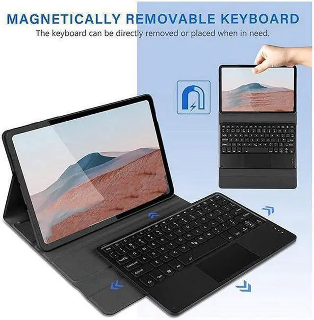 Alt view image 7 of 7 - BONAEVER Wireless Touchpad Keyboard Case for Lenovo Legion Y700 2nd Generation 8.8 inch 2023 TB-320F Slim Folio Cover Bluetooth Keyboard Cover with Pencil Holder