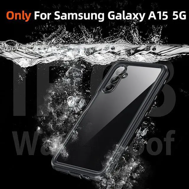 Alt view image 2 of 6 - BONAEVER For Samsung Galaxy A15 5G Waterproof Case with Built-in Screen Protector Full Protection Shockproof Dustdproof Phone Cover for Samsung Galaxy A15 5G