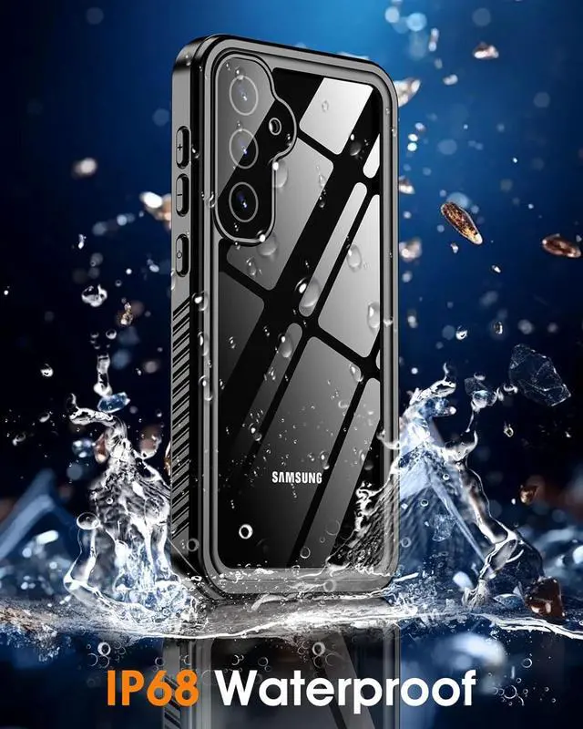 Alt view image 3 of 7 - BONAEVER for Samsung Galaxy S24 Plus Case Waterproof, with [Built-in Screen Protector & Lens Protector][IP68 Underwater] Shockproof Protective Heavy Duty Phone Cover