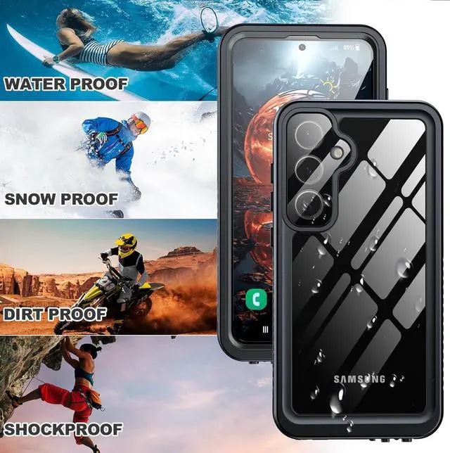 Alt view image 7 of 7 - BONAEVER for Samsung Galaxy S24 Plus Case Waterproof, with [Built-in Screen Protector & Lens Protector][IP68 Underwater] Shockproof Protective Heavy Duty Phone Cover
