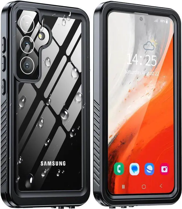 Main image of BONAEVER for Samsung Galaxy S24 Case, IP68 Waterproof with [Built-in Screen/Camera Protector], [14FT Military Shockproof] Full Body Heavy Duty Protective Sealed Case for Galaxy S24 5G, Black