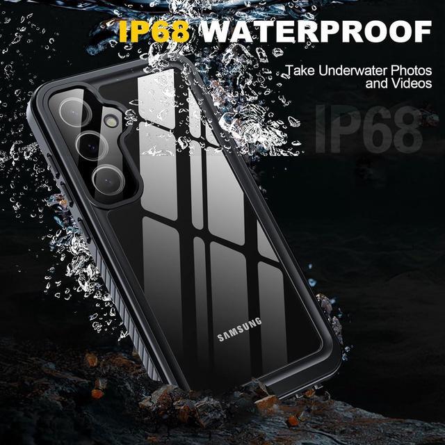 Alt view image 2 of 7 - BONAEVER for Samsung Galaxy S24 Case Waterproof, Built-in Lens & Screen Protector 360° Full Body Heavy Duty Protective Shockproof IP68 Underwater Case for Galaxy S24 5G 2024 - Black