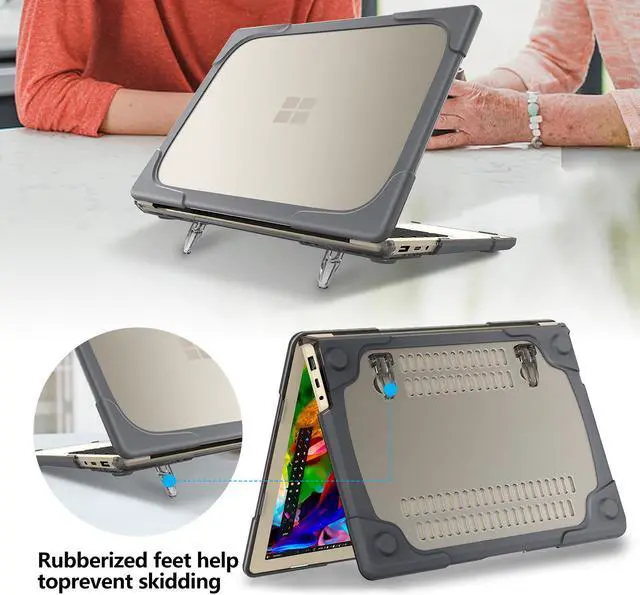 Alt view image 2 of 7 - BONAEVER Case for Microsoft Surface Laptop 5/4/3 15 inch Model 1872/1873/1953/1979 (2020-2022 Release) Matte Protective Case Hard Laptop Cover with Transparent Keyboard Skin