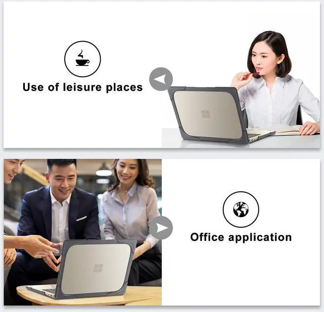 Alt view image 7 of 7 - BONAEVER Case for Microsoft Surface Laptop 5/4/3 15 inch Model 1872/1873/1953/1979 (2020-2022 Release) Matte Protective Case Hard Laptop Cover with Transparent Keyboard Skin
