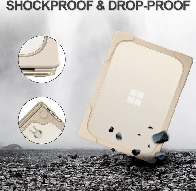 Alt view image 4 of 7 - BONAEVER Case for Microsoft Surface Laptop 5/4/3 15 inch Model 1872/1873/1953/1979 (2020-2022 Release) Matte Protective Case Hard Laptop Cover with Transparent Keyboard Skin Khaki