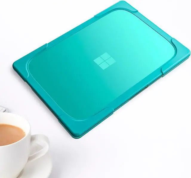 Alt view image 6 of 7 - BONAEVER Case for Microsoft Surface Laptop 5/4/3 15 inch Model 1872/1873/1953/1979 (2020-2022 Release) Matte Protective Case Hard Laptop Cover with Transparent Keyboard Skin Blue