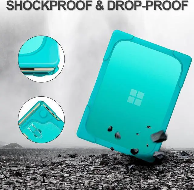 Alt view image 4 of 7 - BONAEVER Case for Microsoft Surface Laptop 5/4/3 15 inch Model 1872/1873/1953/1979 (2020-2022 Release) Matte Protective Case Hard Laptop Cover with Transparent Keyboard Skin Blue