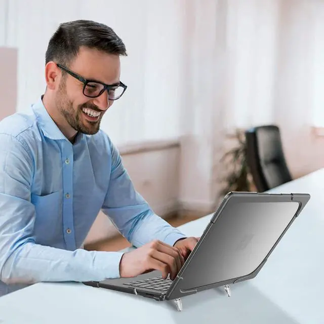 Alt view image 5 of 7 - BONAEVER Case for 13.5 inch Microsoft Surface Laptop 5/4/3 with Alcantara Palm Rest, Model 1769/1867/1958/1950, Matte Protective Case Hard Laptop Cover with Transparent Keyboard Skin