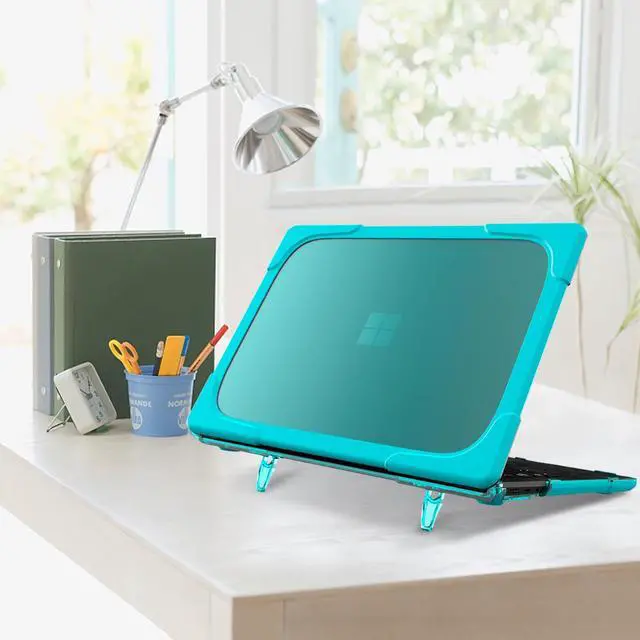 Alt view image 6 of 7 - BONAEVER Case for 13.5 inch Microsoft Surface Laptop 5/4/3 with Alcantara Palm Rest, Model 1769/1867/1958/1950, Matte Protective Case Hard Laptop Cover with Transparent Keyboard Skin Blue