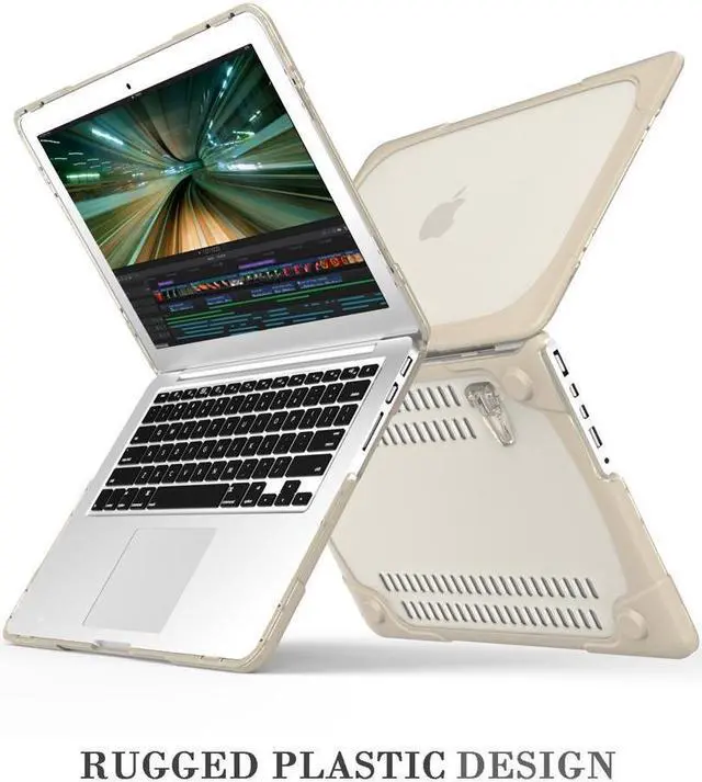 Alt view image 4 of 7 - BONAEVER For Macbook Pro 15 inch Retina Case Werleo Heavy Duty Hard Case Protective Cover for Apple Macbook Pro 15.4" with Retina Display Compatible with A1398 2012-2015 Release Khaki