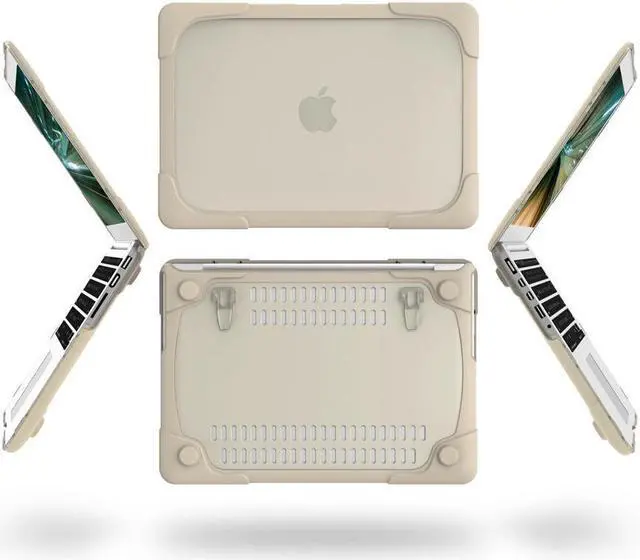 Alt view image 3 of 7 - BONAEVER For Macbook Pro 15 inch Retina Case Werleo Heavy Duty Hard Case Protective Cover for Apple Macbook Pro 15.4" with Retina Display Compatible with A1398 2012-2015 Release Khaki