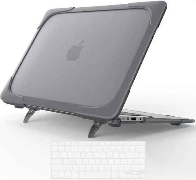 Main image of BONAEVER Laptop Case for MacBook Air 13 inch Case A1466 A1369 (2010-2017 Release), Hard Plastic Bumper Protective Cover Shell with Kickstand, Keyboad Cover Skin