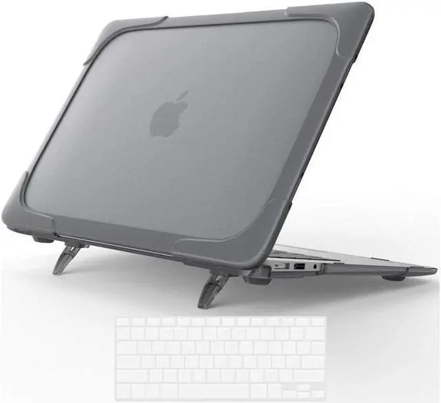 Main image of BONAEVER Laptop Case for MacBook Air 11 Inch Model A1370 A1465, Release 2015 - 2016, Hard Plastic Bumper Protective Cover Shell with Kickstand, Keyboad Cover Skin