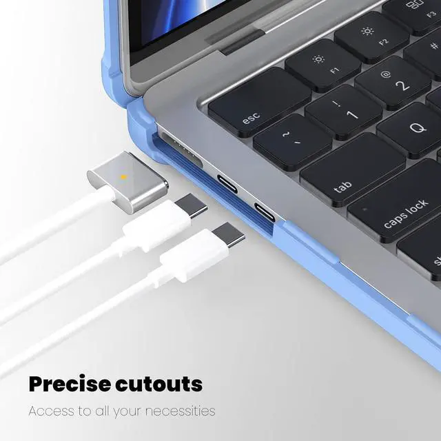 Alt view image 5 of 7 - BONAEVER Case for MacBook Air 13.6 inch Case 2025 2024 2022 Model M4 A3240 A2681M2 A3113 M3, Laptop Hard Cover with Kickstand, Keyboard Skin, Screen Protector, Camera Cover, USB C Adapter