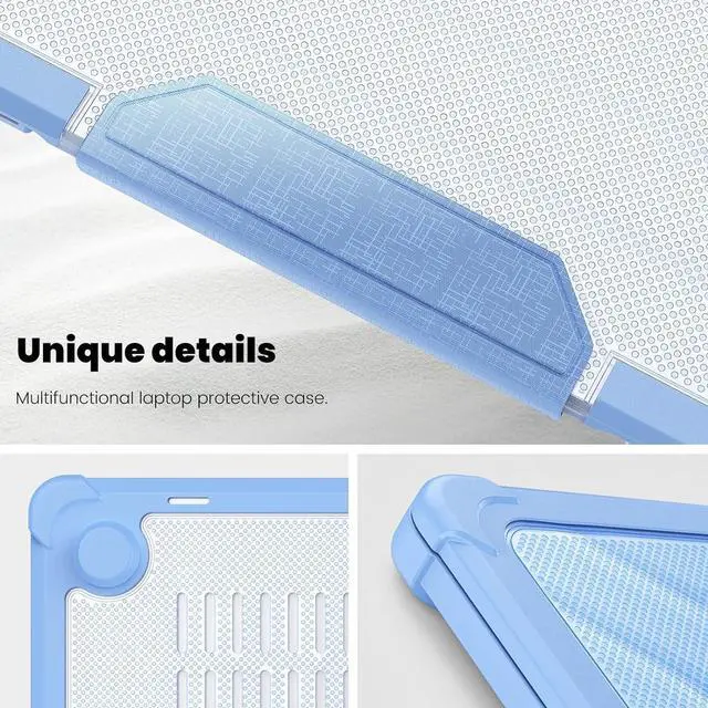Alt view image 6 of 7 - BONAEVER Case for MacBook Air 13.6 inch Case 2025 2024 2022 Model M4 A3240 A2681M2 A3113 M3, Laptop Hard Cover with Kickstand, Keyboard Skin, Screen Protector, Camera Cover, USB C Adapter