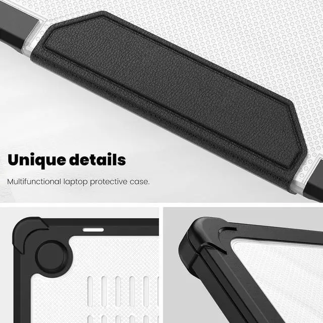 Alt view image 7 of 7 - BONAEVER Case for MacBook Pro 13 inch M2 2023 2022 2021-2016 A2338 M1 A2251 A2289 A2159 A1989 A1708 A1706, Laptop Hard Cover with Kickstand, Keyboard Skin, Screen Protector, Camera Cover, USB C Adapte