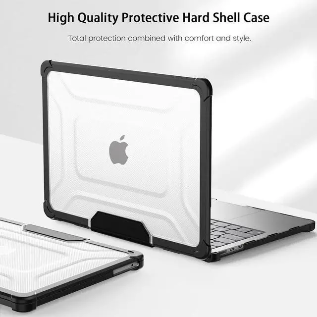 Alt view image 6 of 7 - BONAEVER Case for MacBook Pro 13 inch M2 2023 2022 2021-2016 A2338 M1 A2251 A2289 A2159 A1989 A1708 A1706, Laptop Hard Cover with Kickstand, Keyboard Skin, Screen Protector, Camera Cover, USB C Adapte