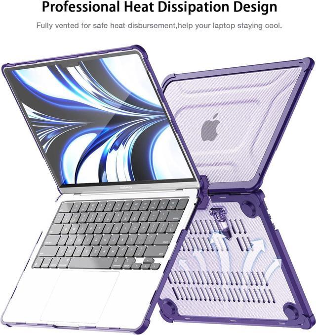 Alt view image 7 of 7 - BONAEVER Case for MacBook Pro 13 inch M2 2023 2022 2021-2016 A2338 M1 A2251 A2289 A2159 A1989 A1708 A1706, Laptop Hard Cover with Kickstand, Keyboard Skin, Screen Protector, Camera Cover USB C Adapter