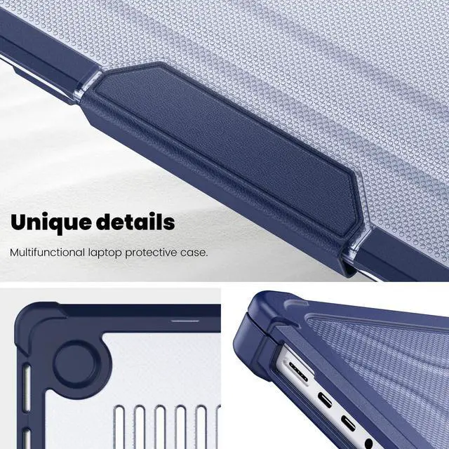 Alt view image 7 of 7 - BONAEVER Case for MacBook Pro 16 inch Case 2023 2022 2021 Release M3 A2991 M2 A2780 M1 A2485 Pro Max Chip, Laptop Hard Cover with Kickstand, Keyboard Skin, Screen Protector, Camera Cover USB C Adapter