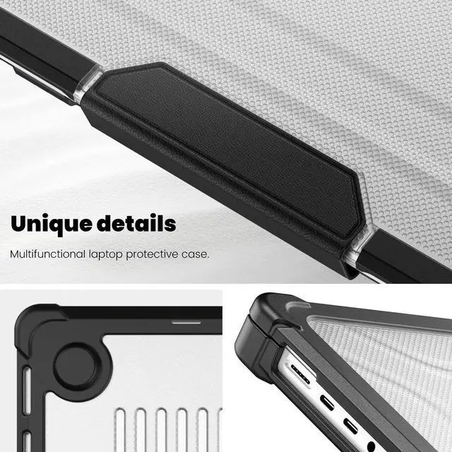 Alt view image 7 of 7 - BONAEVER Case for MacBook Pro 14 inch Case 2023 2022 2021 M3 A2918 A2992 M2 A2779 M1 A2442 Pro Max Chip, Laptop Hard Cover with Kickstand, Keyboard Skin, Screen Protector, Camera Cover USB C Adapter