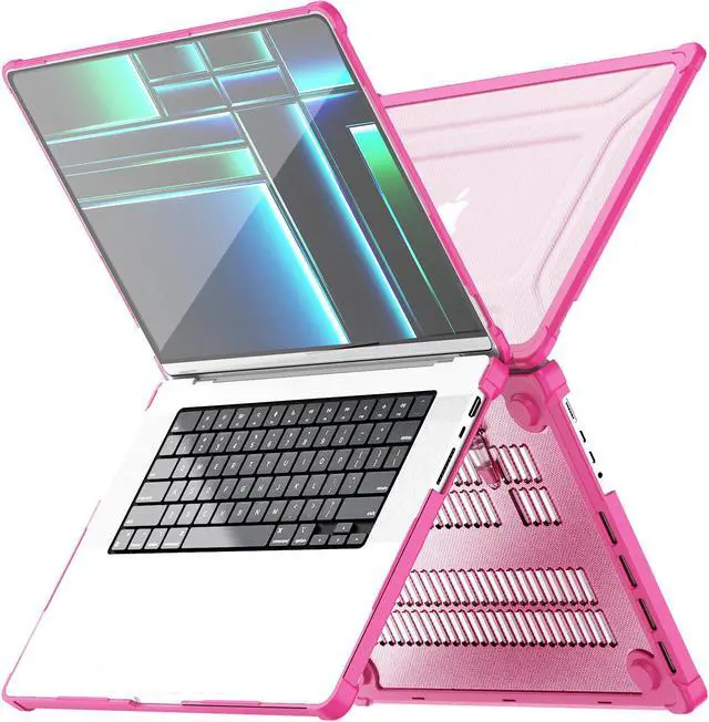 Alt view image 2 of 7 - BONAEVER Case for MacBook Pro 14 inch Case 2023 2022 2021 M3 A2918 A2992 M2 A2779 M1 A2442 Pro Max Chip, Laptop Hard Cover with Kickstand, Keyboard Skin, Screen Protector, Camera Cover USB C Adapter