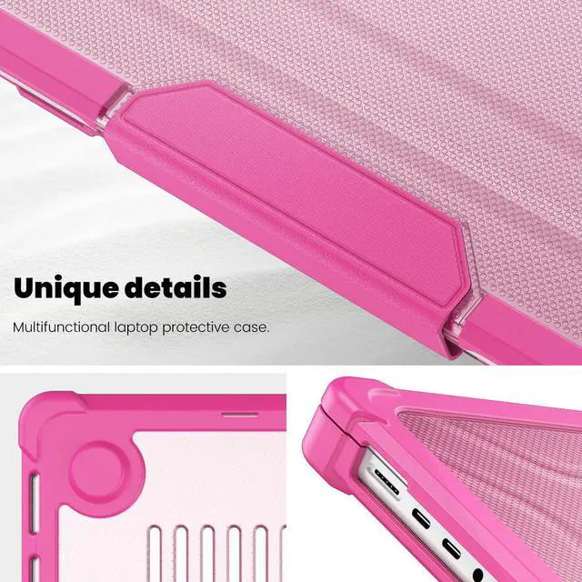 Alt view image 7 of 7 - BONAEVER Case for MacBook Pro 14 inch Case 2023 2022 2021 M3 A2918 A2992 M2 A2779 M1 A2442 Pro Max Chip, Laptop Hard Cover with Kickstand, Keyboard Skin, Screen Protector, Camera Cover USB C Adapter