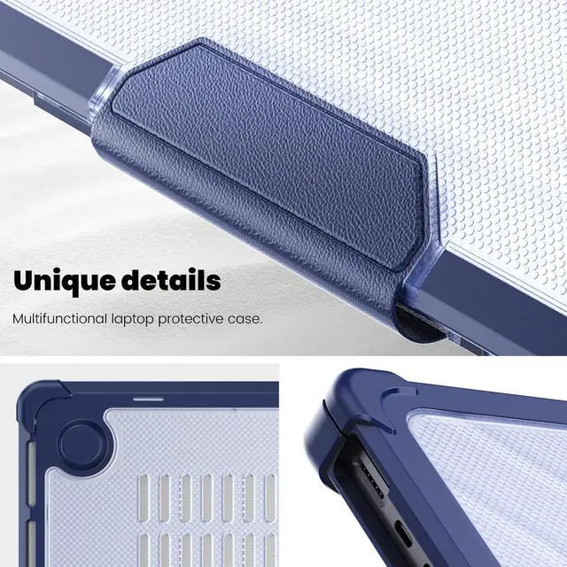 Alt view image 7 of 7 - BONAEVER Case for MacBook Pro 14 inch Case 2023 2022 2021 M3 A2918 A2992 M2 A2779 M1 A2442 Pro Max Chip, Laptop Hard Cover with Kickstand, Keyboard Skin, Screen Protector, Camera Cover USB C Adapter