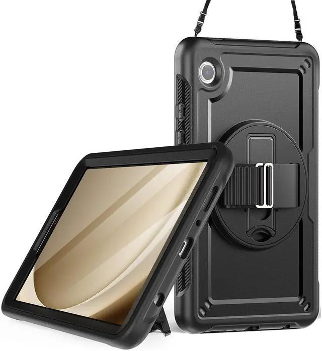 Main image of BONAEVER Case for Samsung Galaxy Tab A9 8.7 Inch 2023 Model SM-X110/X115/X117 Shockproof Protective Cover with Screen Protector Kickstand Hand/Shoulder Strap Pen Holder