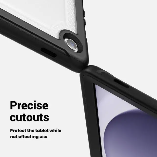 Alt view image 3 of 7 - BONAEVER Case for Samsung Galaxy Tab A9 Plus 11 inch 2023 SM-X210/X216/X218 Shockproof Protective Cover with Screen Protector Kickstand Hand/Shoulder Strap Pen Holder Clear